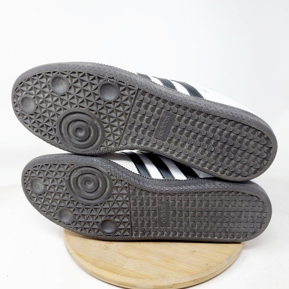 Adidas Samba OG Shoes Mens 12 White Black Soccer Low Turf Indoor Sneaker - Picture 12 of 14